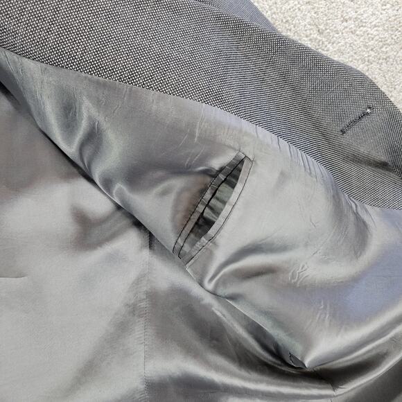 VTG Chaps Ralph Lauren Ranger 1998 Jacket Mens 46R Gray Wool Cashmere Blend - Picture 8 of 15